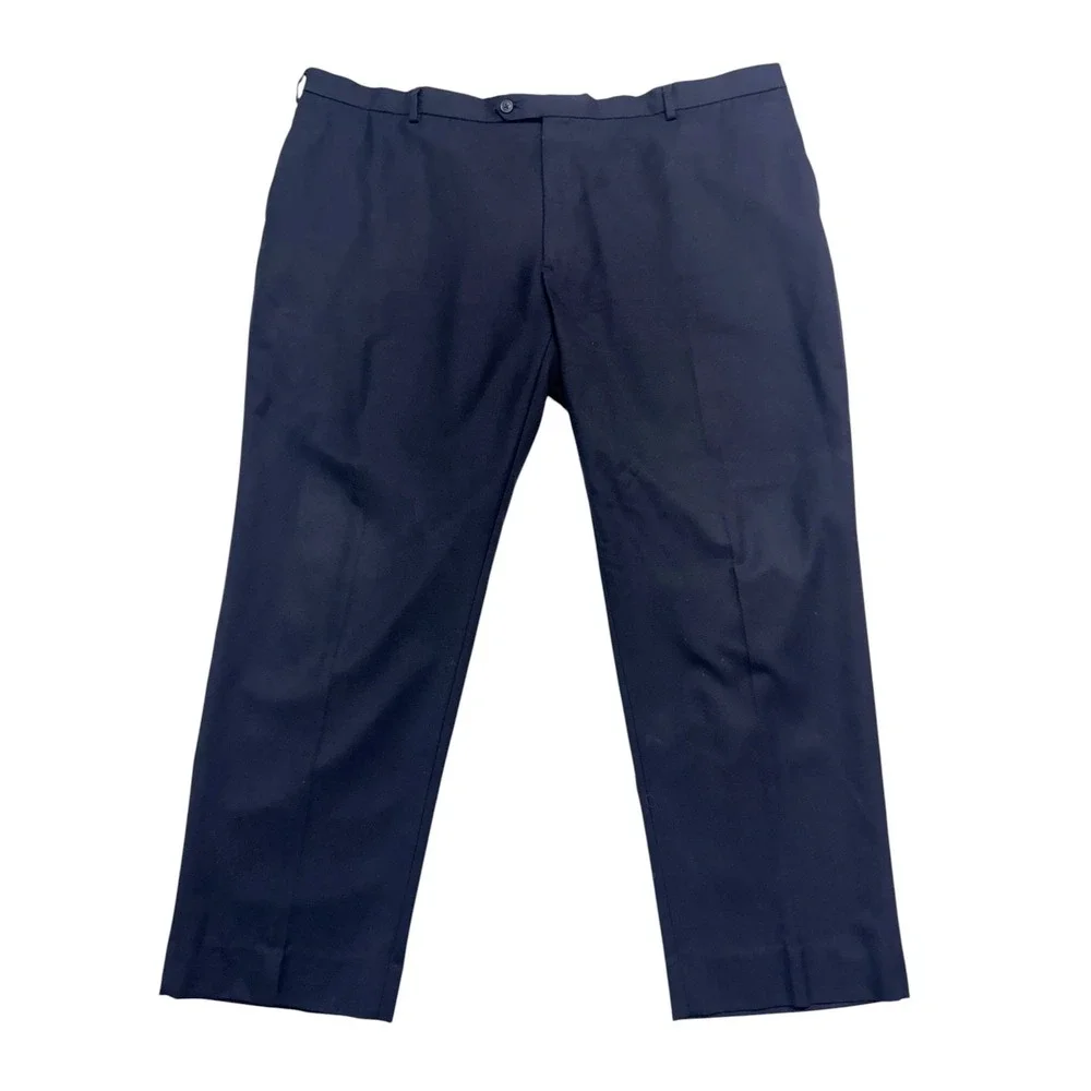 Joseph Feiss 48x30 Navy Blue Dress Suit Pants Trousers Classic Fit Flat Front